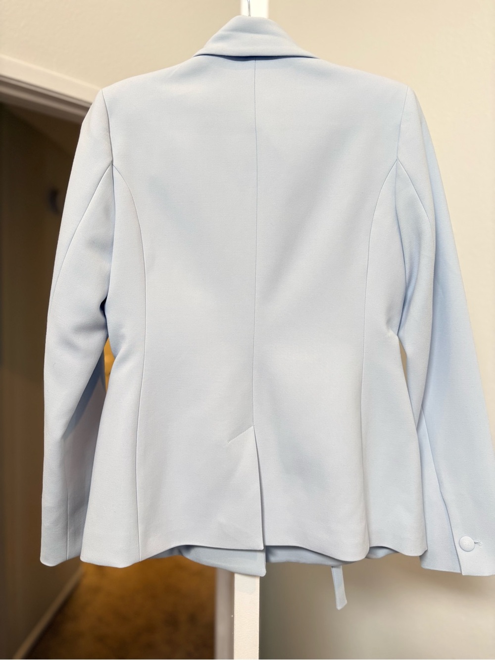 NWT Karen Millen Pale Blue Lace-Up Blazer - Picture 6 of 8